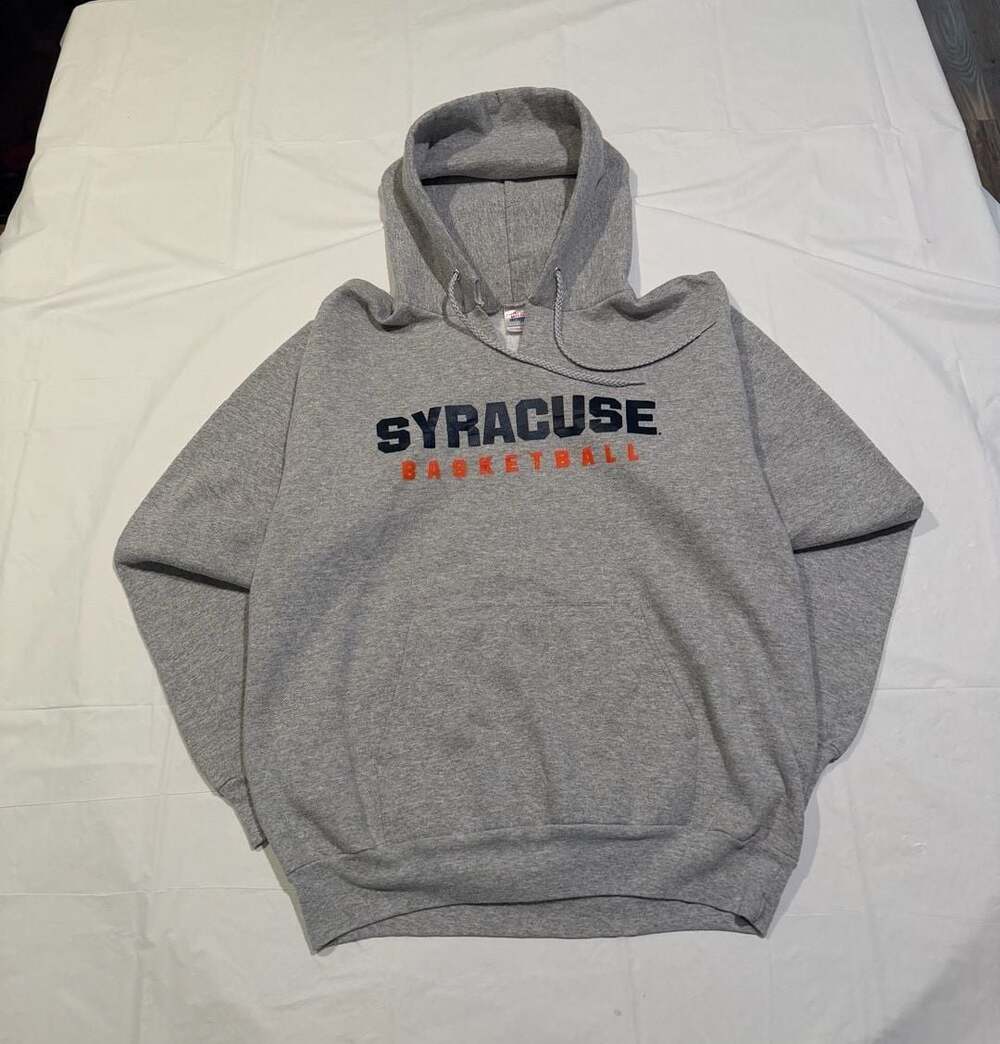 Hanes Syracuse University Basketball Graphic Hoodie Sweatshirt Size M